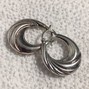 ❤️ Sterling Silver Hoop Earrings